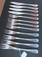 Load image into Gallery viewer, 1960s Robert Welch Alveston Silver Plate Forks
