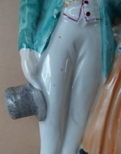 Load image into Gallery viewer, STAFFORDSHIRE FIGURINE. Miniature Model of the Prince and Princess of Wales
