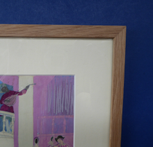Load image into Gallery viewer, Art Nouveau Art Deco Watercolour of a Masked Ball at the Venice Carnival
