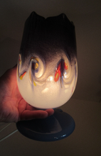 Load image into Gallery viewer, Scottish Glass. Vasart Tulip Vase. Dark Blue Shades
