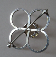 Load image into Gallery viewer, Scottish Silver Brooch Vintage 1970s. Cairngorm Stone

