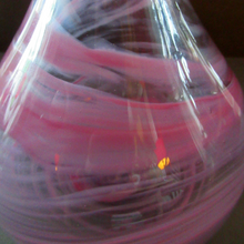 Load image into Gallery viewer, Vintage Mdina Glass ONION Shape Glass Vase Pink Colour 
