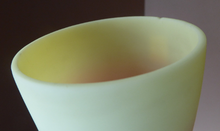 Load image into Gallery viewer, ANTIQUE Victorian Thomas WEBB Burmese Glass Shade with Clarke&#39;s Cricklite FAIRY Lamp or Night Light
