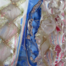 Load image into Gallery viewer, Salviati Murano Glass Latticino Zanfirico Glass Finger Bowl

