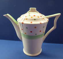 Load image into Gallery viewer, ART DECO Tams Ware Pottery Rainbow Polka Dots Complete Coffee Set. Extremely Rare
