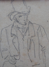 Load image into Gallery viewer, 19th Century Pencil Drawing by Wolfgang Adam TOEPFFER (1766 - 1847) Switzerland. Sheet of Figure Studies
