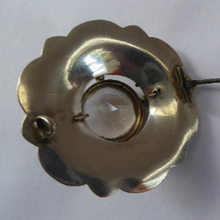Load image into Gallery viewer, SCOTTISH SILVER: Victorian Agate &amp; Old Silver Brooch with Large Central Citrine Stone

