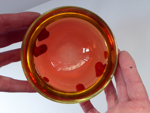 Iconic Edinburgh Sommerso Glass Bowl