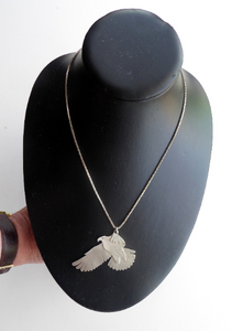 SCOTTISH SILVER Pendant. Edinburgh Hallmark 1992. Golden Eagle Pendant. Designer Piece: SW