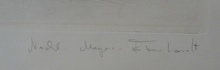 Load image into Gallery viewer, Pencil Signed Etching by Kurt Meyer-Eberhardt Kitten Playing with a Ball
