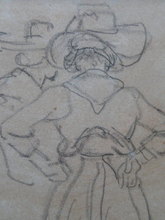 Load image into Gallery viewer, 19th Century Pencil Drawing by Wolfgang Adam TOEPFFER (1766 - 1847) Switzerland. Sheet of Figure Studies
