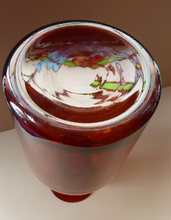 Load image into Gallery viewer, EXTRA LARGE Scandinavian GUL Vase or Bottle Vase. Designed 1962 by Otto Brauer for Holmegaard Glass, Denmark. Rich Brown / Dark Amber Colour
