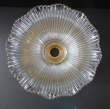Load image into Gallery viewer, ANTIQUE Edwardian HOLOPHANE Style Ribbed Glass Lamp Shade 
