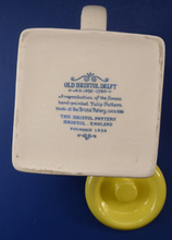 Load image into Gallery viewer, 1950s BRISTOL POTTERY Kitchen Canister or Storage Jar. Vintage Old Delft Tulip Design with Carrying Handle. COFFEE
