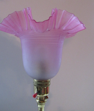 Load image into Gallery viewer, Antique ART NOUVEAU Brass Table Lamp
