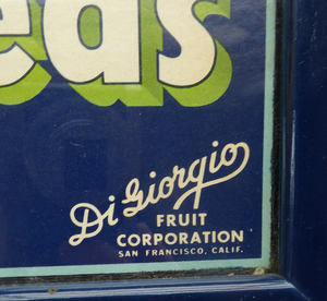 Vintage 1940s American Fruit Box Labels Framed