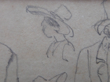 Load image into Gallery viewer, 19th Century Pencil Drawing by Wolfgang Adam TOEPFFER (1766 - 1847) Switzerland. Sheet of Figure Studies
