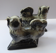 Load image into Gallery viewer, SCOTTISH POTTERY Antique Bo&#39;ness Pekingese Mantle Dogs.
