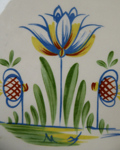 Load image into Gallery viewer, 1950s BRISTOL POTTERY Kitchen Canister or Storage Jar. Vintage Old Delft Tulip Design with Carrying Handle. No Lettering

