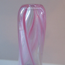 Load image into Gallery viewer, Vintage Mdina Glass ONION Shape Glass Vase Pink Colour 
