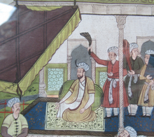 Load image into Gallery viewer, Original Vintage Indian Miniature Watercolour Painting on Silk
