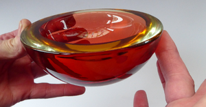 Iconic Edinburgh Sommerso Glass Bowl
