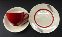 Load image into Gallery viewer, Rare BACHELOR SET. 1950s Burleigh Ware Large Breakfast Set with Abstract Fern Decoration
