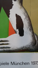 Load image into Gallery viewer, ORIGINAL Vintage Poster for the Olympic Games Held in Munich 1972 Artist: HORST ANTES
