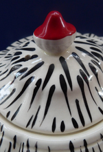 Load image into Gallery viewer, Very Rare Zebra Stripe Sadler Three Piece Teaset. Large Teapot, Rare Lidded Sugar Bowl, and Milk Jug
