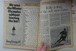 Official Report of the Olympic Games. Xth Winter Olympics Grenoble and XIX Olympiad MEXICO CITY 1968. Rare Publication. Soft Cover