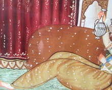 Load image into Gallery viewer, Original Vintage Indian Miniature Watercolour Painting
