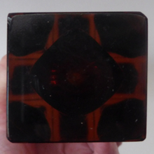 Load image into Gallery viewer, Vintage MURANO Mandruzzato Sommerso Facet Cut Cinnamon Vase. With Original NASON Label
