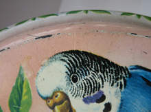 Load image into Gallery viewer, Peek Freans Round Biscuit Tin with Budgie Design
