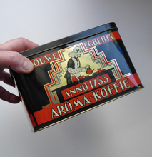 Load image into Gallery viewer, Art Deco Style Douwe Egberts Coffee Tin
