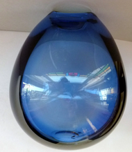 Load image into Gallery viewer, Large 1960s Per Lutken Soap Bubble Holmegaard Glass Vase 10 inches
