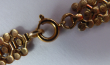 Load image into Gallery viewer, Solid 9ct Gold Decorative Textured Link  Nceklace. 19 grams weight
