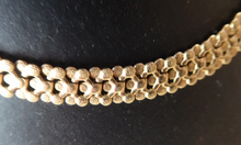 Load image into Gallery viewer, Solid 9ct Gold Decorative Textured Link  Nceklace. 19 grams weight
