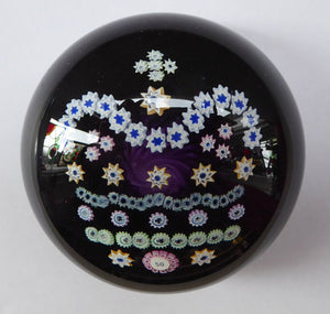 Lovely Vintage COLIN TERRIS Golden Jubilee Scottish Caithness Glass Paperweight: TRIBUTE