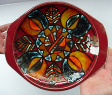 Load image into Gallery viewer, Beautiful Large 1970s Poole DELPHIS Wall Plate or Charger with Unusual Handle Sections to each side
