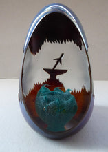 Load image into Gallery viewer, Vintage SCOTTISH Caithness Glass Paperweight: Sword in the Stone by Philip Chaplain
