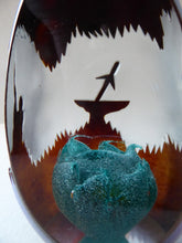 Load image into Gallery viewer, Vintage SCOTTISH Caithness Glass Paperweight: Sword in the Stone by Philip Chaplain
