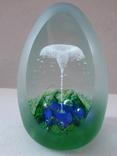 Vintage SCOTTISH Caithness Glass Paperweight: Fairy Tale by Colin Terris; 1994