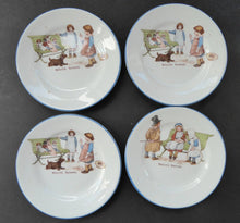 Load image into Gallery viewer, PARAGON China NURSERY WARE. 1920s Child&#39;s Side Plates. Dolly&#39;s School and Dolly&#39;s Doctor Pattern
