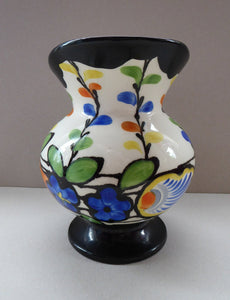 1930s Czech ART DECO Pottery Hand Painted Jug / Pitcher by Ditmar Urbach