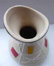 Load image into Gallery viewer, Rare BRENTLEIGH WARE 1950s Atomic Gourd Shaped Vase: LORCA Shape and Rarer Beige Colour
