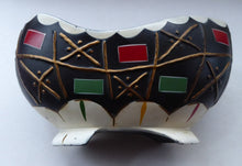 Load image into Gallery viewer, Rare BRENTLEIGH WARE 1950s Decorative Footed Bowl: NOVENTA Shape and Black Colour
