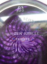 Load image into Gallery viewer, Lovely Vintage COLIN TERRIS Golden Jubilee Scottish Caithness Glass Paperweight: TRIBUTE
