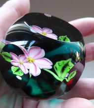Load image into Gallery viewer, William Manson Cherry Blossom 1980s Vintage Paperweight
