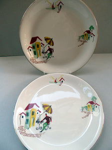 Vintage 1950s Alfred Meakin 9 inch Dinner Plate. Very attractive pattern: entitled "Nice"