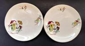 Vintage 1950s Alfred Meakin 9 inch Dinner Plate. Very attractive pattern: entitled "Nice"